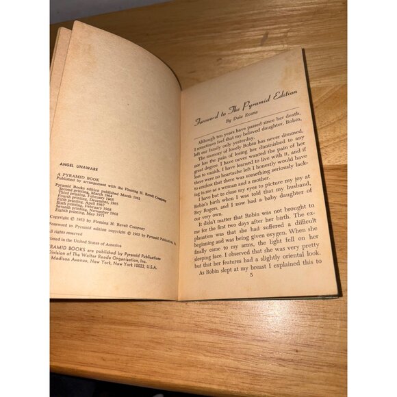"Angel Unaware" By Dale Evans Rogers Pyramid Books Paperback Edition 1963 - Picture 7 of 10
